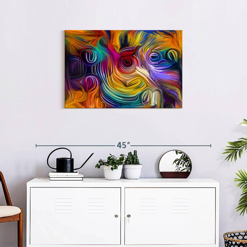 Avery Abstract Tropical Flowers, 20" H x 30" W