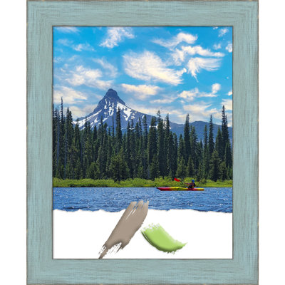 Jashon Blue Wood Picture Frame