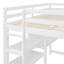 Lit mezzanine en bois avec tablette et plateau d'écriture