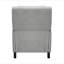 Fauteuil inclinable à garniture cloutée en tissu texturé gris 1 pièce Modern Home Furniture-121071807