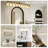 Brushed Nickel Vanity Lights For Bathroom, 10-Light Bathroom Lighting Fixtures Over Mirror, Farmhouse Modern Wall Sconces With Clear Glass For Living Room Bedroom Hallway-1384678117-1384678112