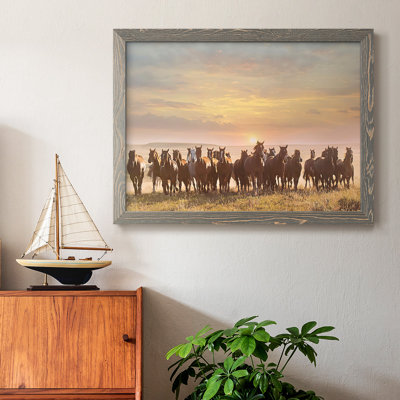 «Horse Motion I», reproduction encadrée sur toile par J Paul