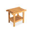 Banc de douche en teck massif 21 po