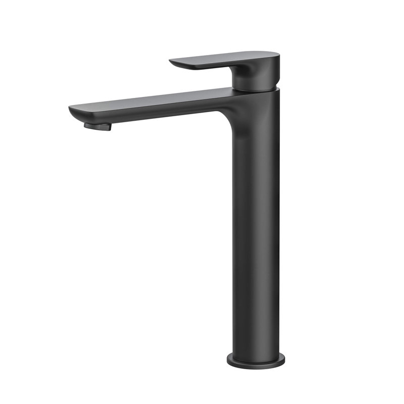 Tender Single-handle Bathroom Faucet with Drain Assembly, Matte Black