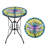 Aeren-A'Ter Round Metal Outdoor Side Table , 14'' in. W 14'' in. D