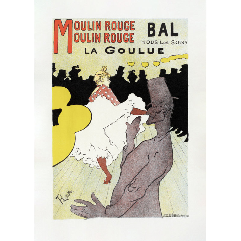 Affiche Pour Le cabaret la Goulue (1898, 76.2 cm H x 50.8 cm W