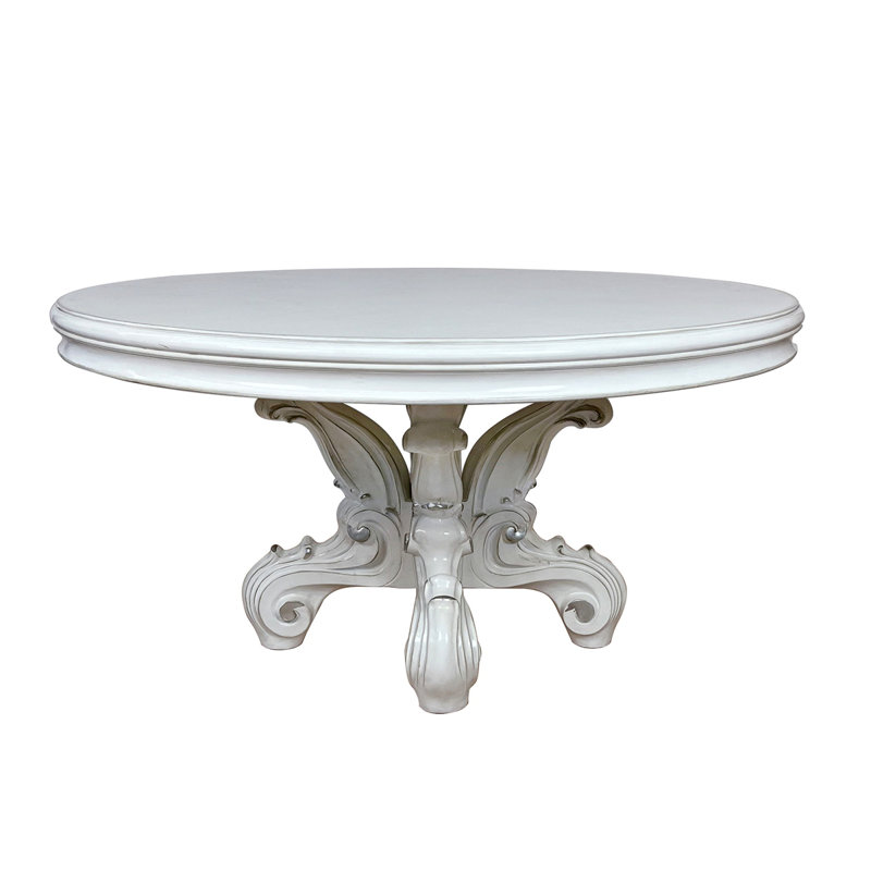 Versailles  Round Dining Table W/Single Pedestal