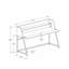 Bureau d'ordinateur, bureau personnel, ordinateur portable, tablettes de rangement, l 48 po, travail, stratifié blanc, métal blanc, contemporain, moderne-995606175