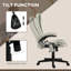Chaise de bureau de massage vibrante à 6 points HOMcom-132634872-132634874