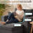 Boneless Modern Corduroy Upholstered Sofa Chaise Lounge Chair With Removable Ottoman-843132498-843112766