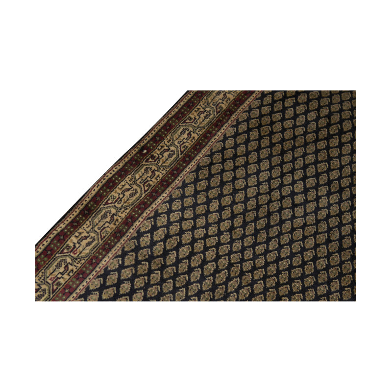Tapis beige noué à la main de haute qualité