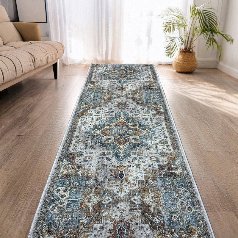 Tapis de couloir beige beige, Tapis de couloir 3 pi x 6 pi
