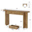 Console 63 po avec 2 tiroirs, table d'entrée en bois avec rangement, brun rustique moderne-1410221601