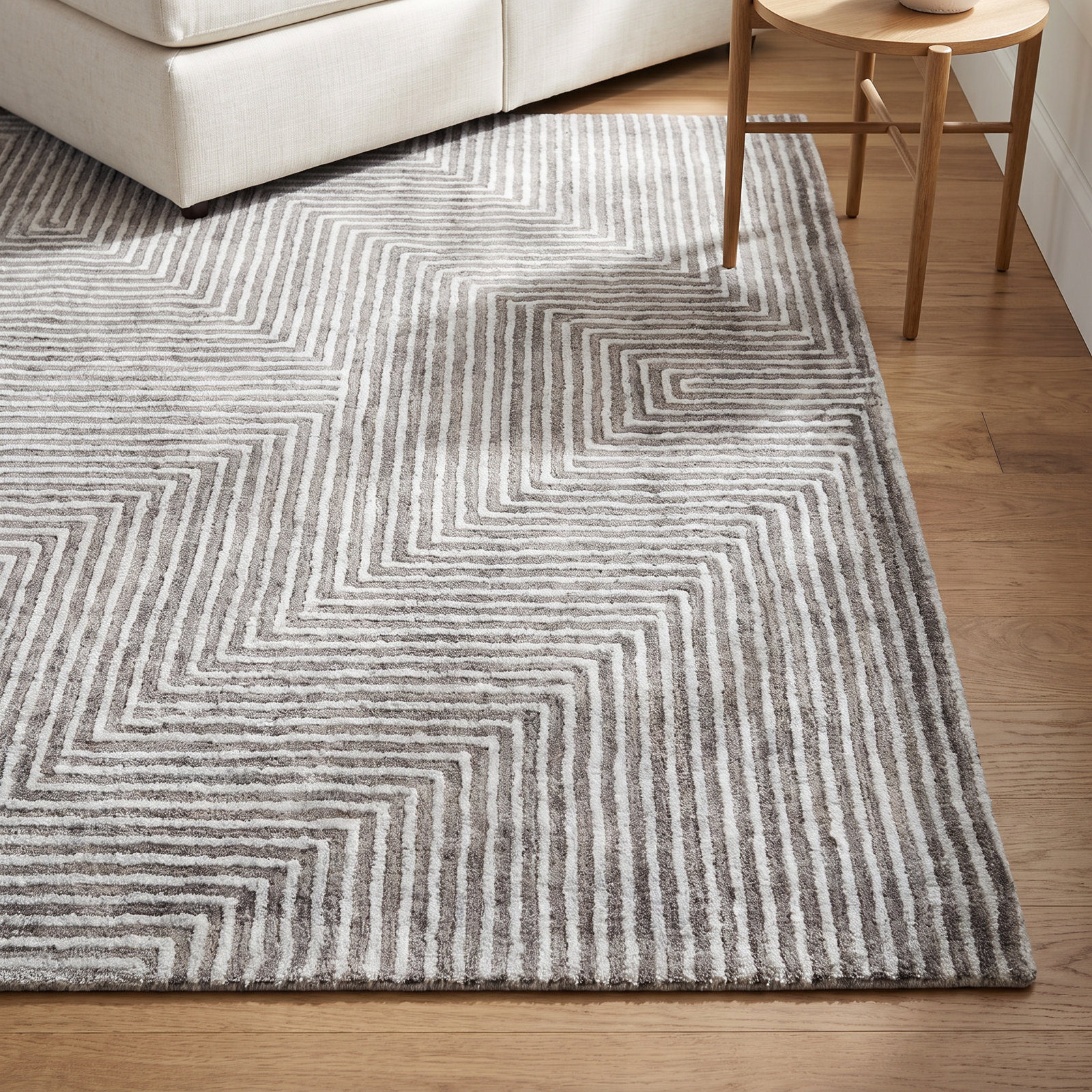 Balos Hand-Tufted Geometric Viscose Rug, Rectangle 8' x 10'