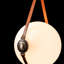 Derby 1 - Light Single Globe LED Pendant with Leather Accents-49891769-107138041-107138036