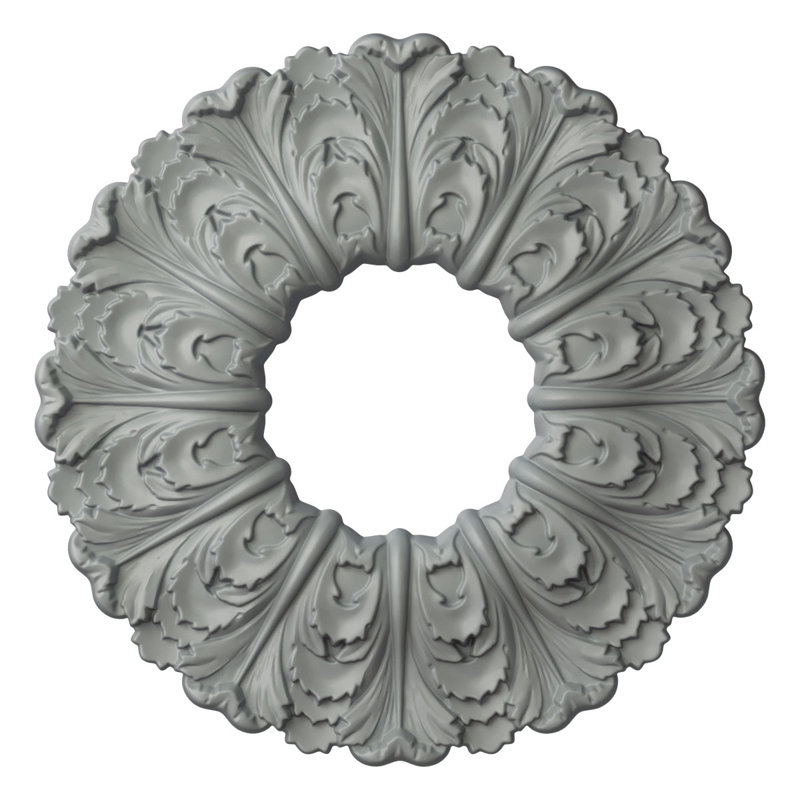 Endurathane Caiden Ceiling Medallion, 31 1/4"OD x 4 1/4"ID x 2"P, Factory Primed