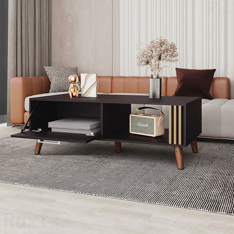 Table basse pour salon finition chêne clair