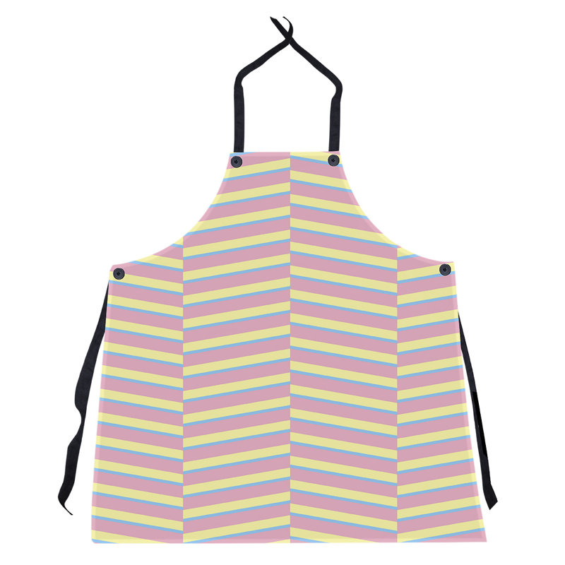 Jaya Bib Apron, Pink/Blue/Yellow