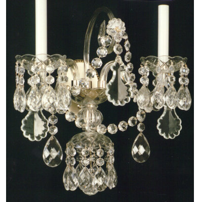 Covert Crystal Glass Candle Wall Light