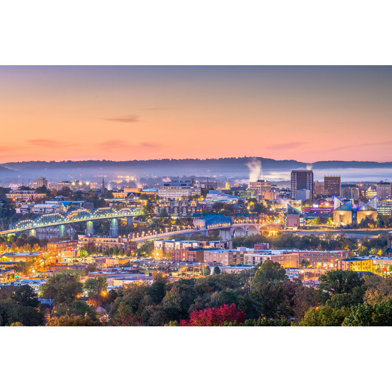 Chattanooga, Tennessee, USA par Sean Pavone - photographie sur toile tendue, H 8 po x l 12 po