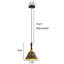 Luminaire suspendu rustique 1 lumière