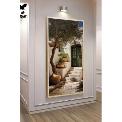 Superbe peinture décorative en panneau de fibres à densité moyenne, 27,6 po x 13 po | Cadre 100% bois massif (épaisseur: 0,8 pouce) | Impression numérique vibrante, parfaite pour la décoration intérieure, le salon et le bureau | Ajout d'art mural élégant