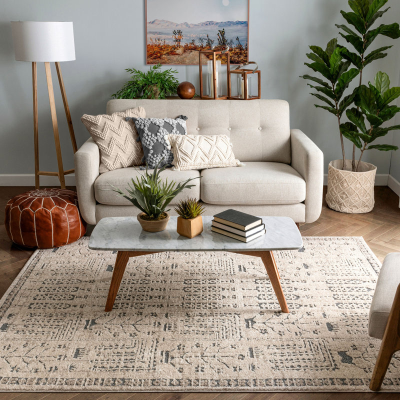 Malaga Synthetic Area Rug, Rectangle 160 x 220cm