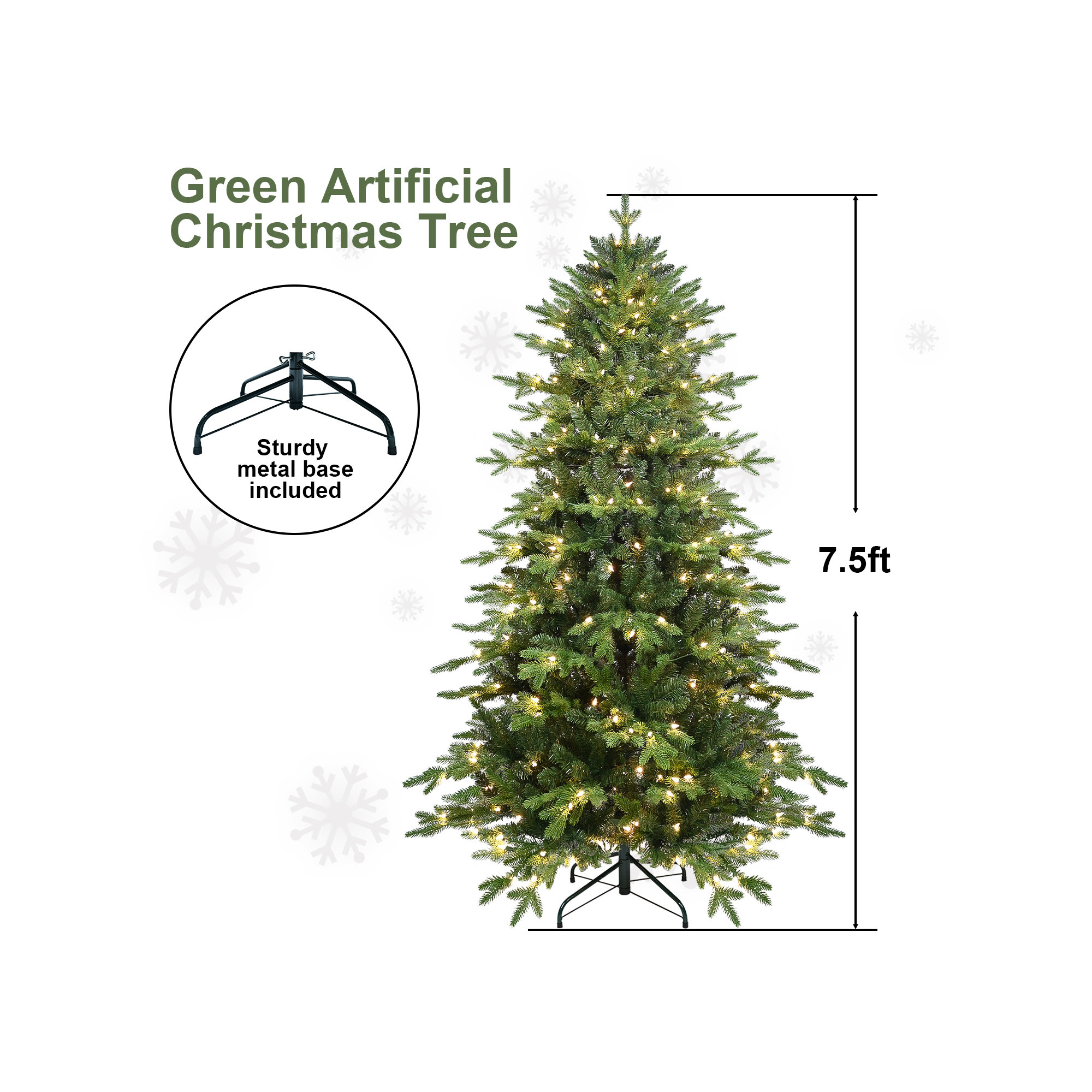 Christmas tree, 7.5'