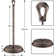 Free Standing Toilet Paper Holder, Rustproof Metal Bathroom Tissue Roll Stand With Heavy Base, Space Saving Design