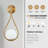 Modern 20" Modern Gold Wall Sconces with Opal Glass Globe - Mid-Century Luxury Lighting for Bedroom, Living Room-Set of 2