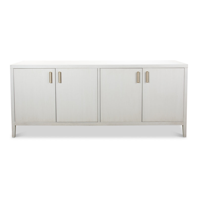 Cortina 80'' White Contemporary Sideboard with Adjustable Shelves