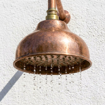 Handmade Solid Copper Rain Shower Head