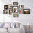 Black&Gray&Brown Picture Frame - Set of 10 with Mat-743657291