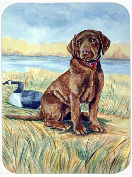 Planche à découper en verre chiot labrador caroline
