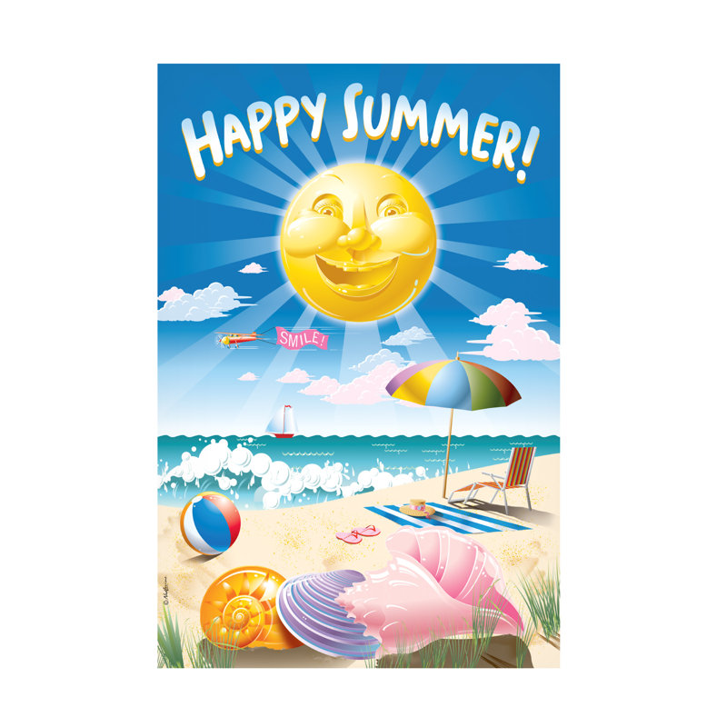 «Ned Levine Happy Summer», art sur toile, H 19 po x l 12 po