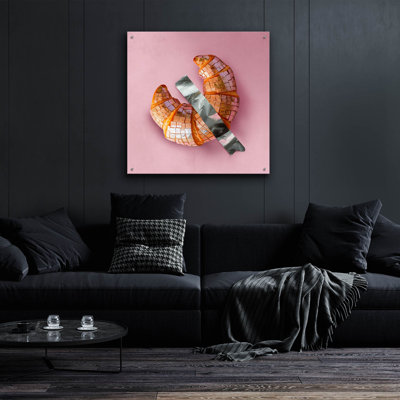  'Shiny Croissant' by Svetlana Aleynikova Acrylic Glass Wall Art, 36" x 36"