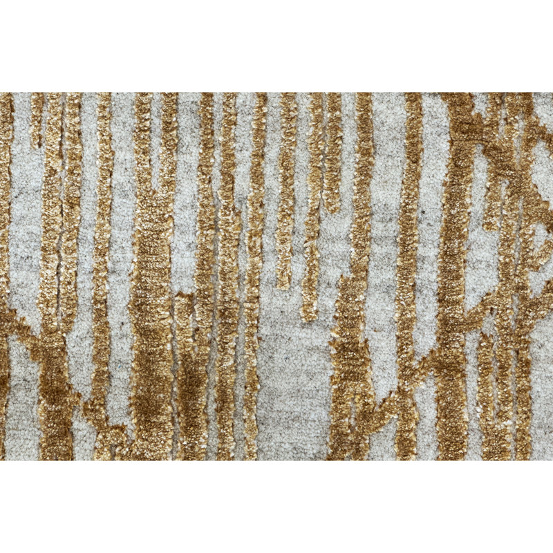 Handmade Wool Area Rug, Rectangle 5' x 8'