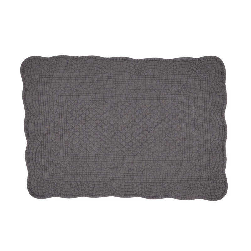 Napperon sophistiqué matelassé (ensemble de 4) 20B, Gris
