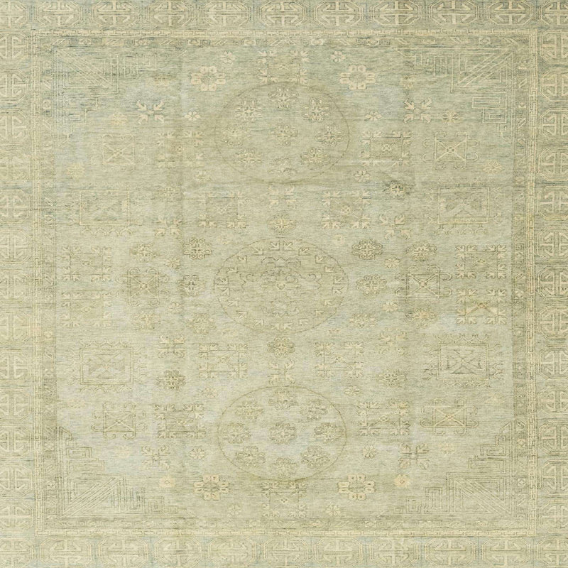 Tapis abstrait moderne 3486, Carré 4 pi