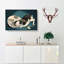 Cat With Paper Lantern by Kobayashi Kiyochika - Wrapped Canvas-55371650