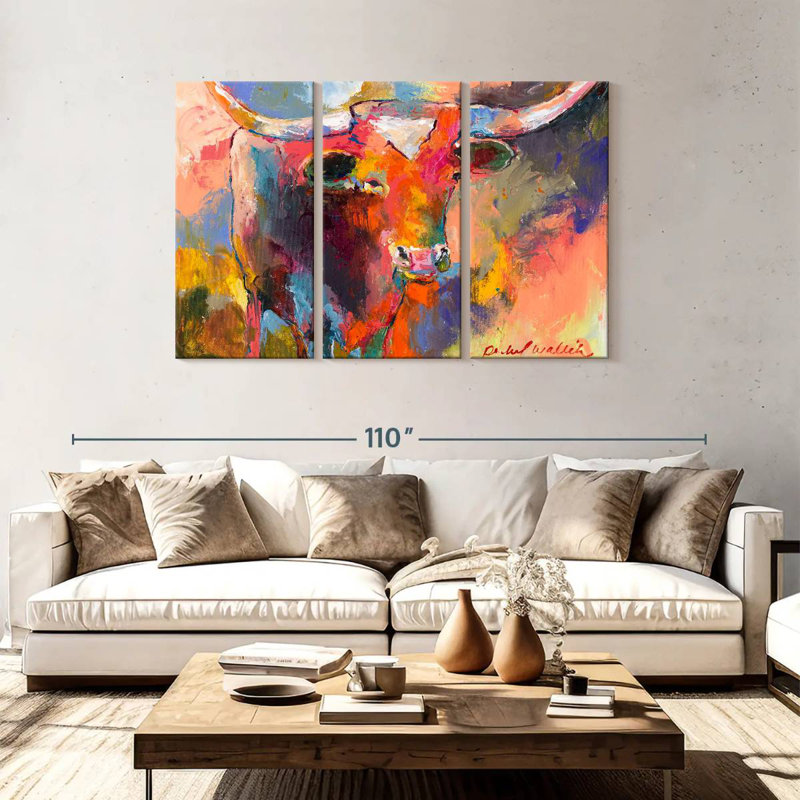 Brampt Steer, 48" H x 74" W