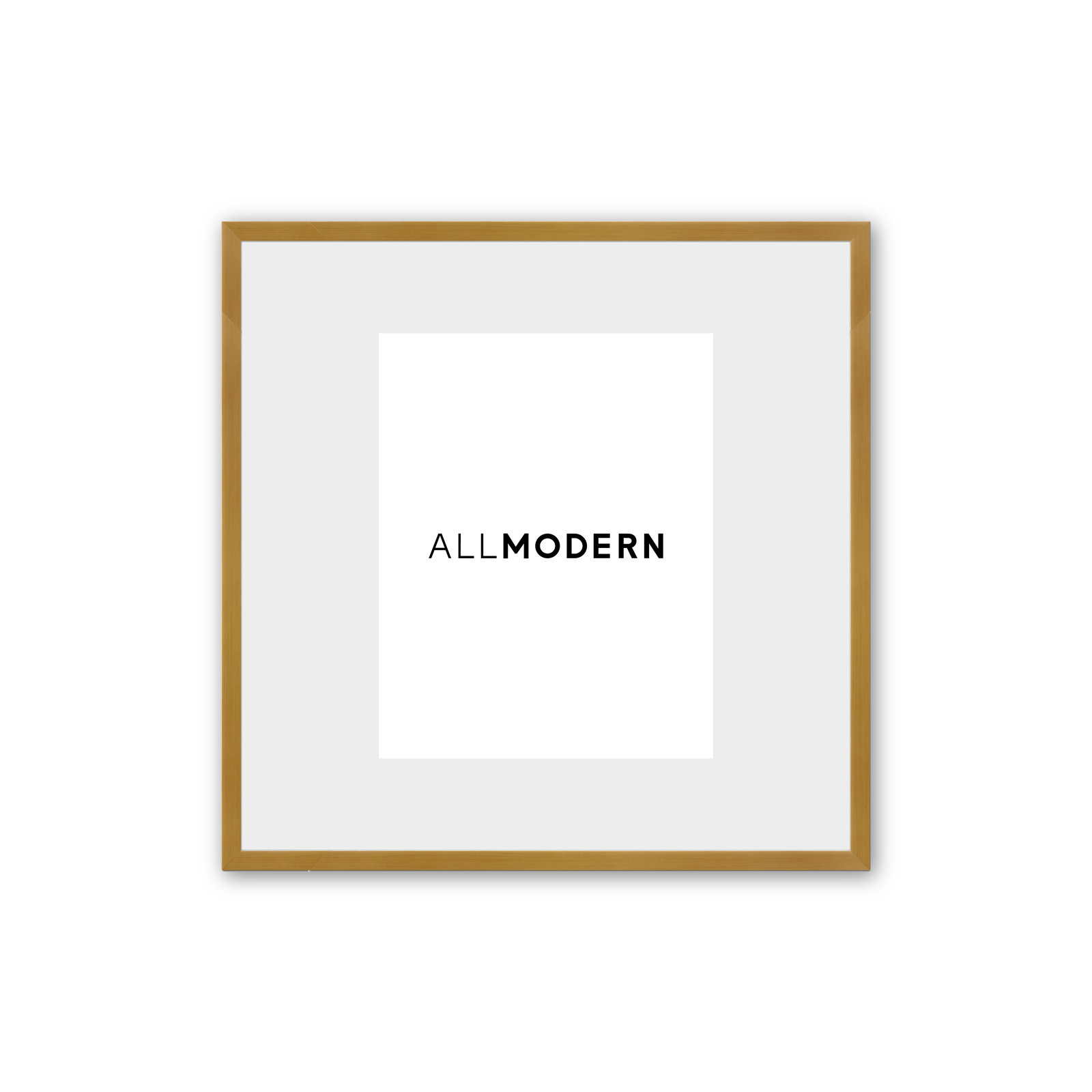 Benny Solid Wood Picture Frame, 12" x 12", Yellow, No Mat