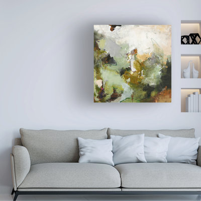 Art mural sur toile tendue - Design Fabrikken «Evergreen 1» pour décoration de salon, de chambre à coucher ou de bureau - 18 x 18