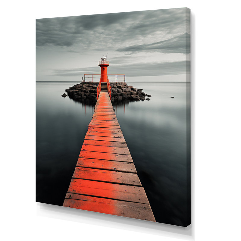 Ravenstein Coastal Pier Reflections II, H 40 po x l 30 po x P 1,5 po, Toile tendue