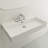 BOCCHI Milano 18.3'' Fireclay Rectangular Bathroom Sink with Overflow-90558807-94265178