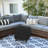 High Density Oxford Multipurpose Waterproof Square Ottoman Deck Box Cover, Outdoor Square Storage Bench Cover-2018417600
