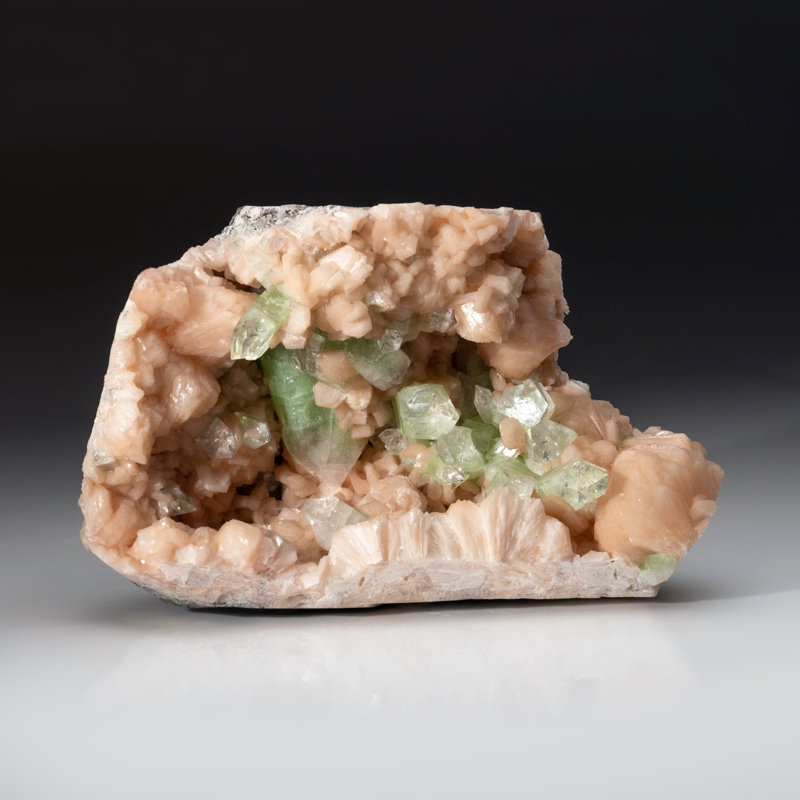 Apophyllite verte avec Stilbite
