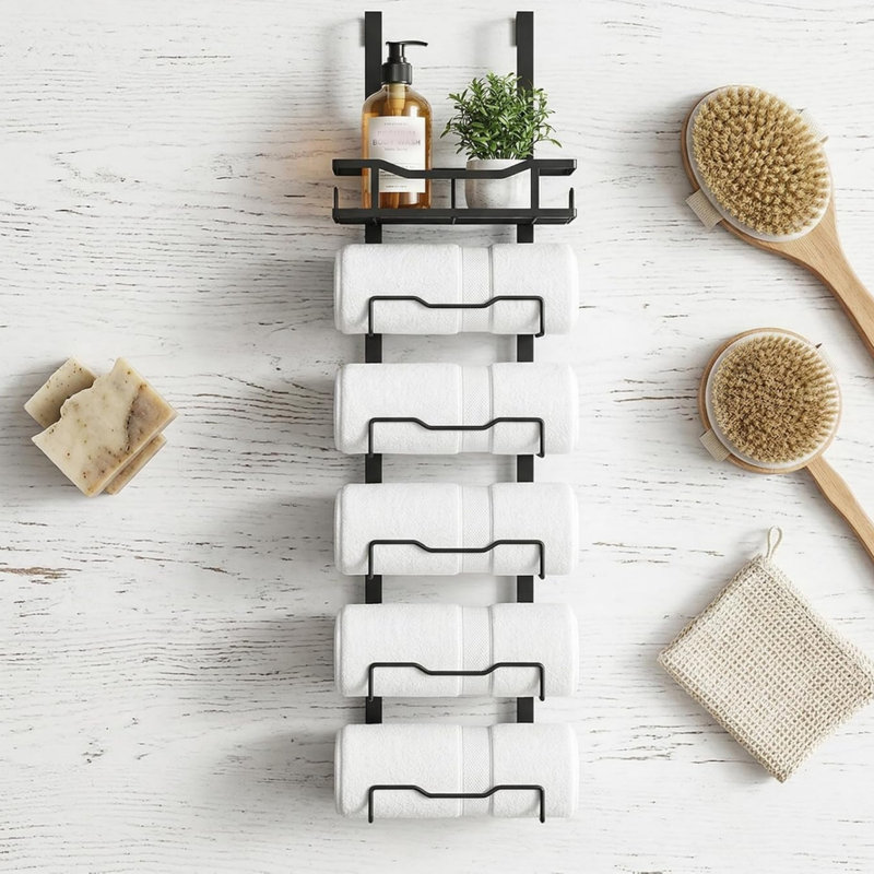 Over-the-Door Stainless Steel Shower Caddy