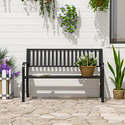 Banc de jardin extérieur Outsunny