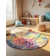 Corlenzo Abstract Orange/Pink/Blue/Yellow Area Rug